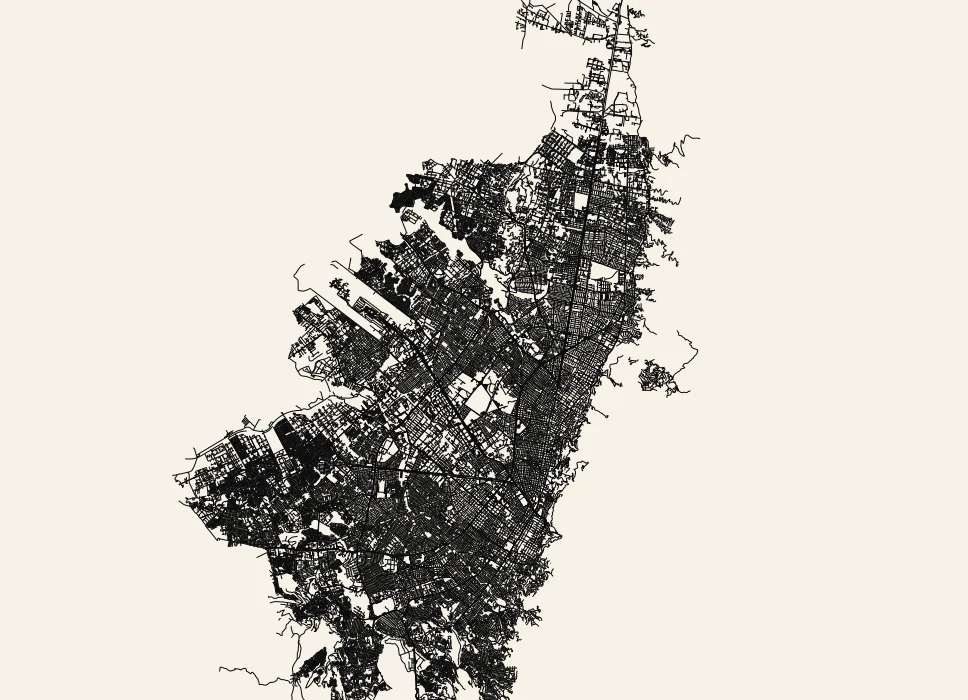 Mapa de calles de Bogotá