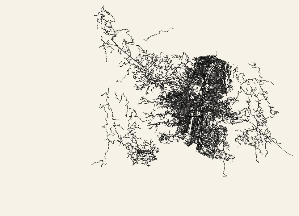 Mapa de calles de Medellín